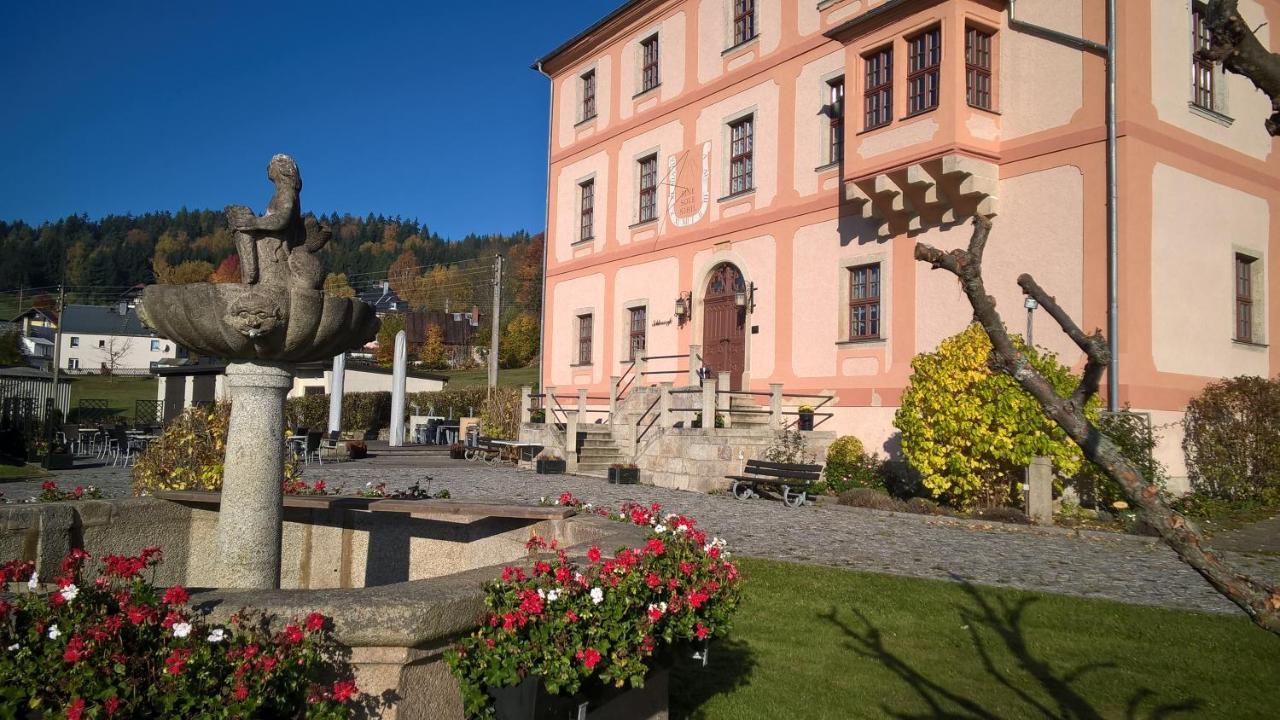 Hotel Garni Schloss Schoenberg Bad Brambach Eksteriør bilde