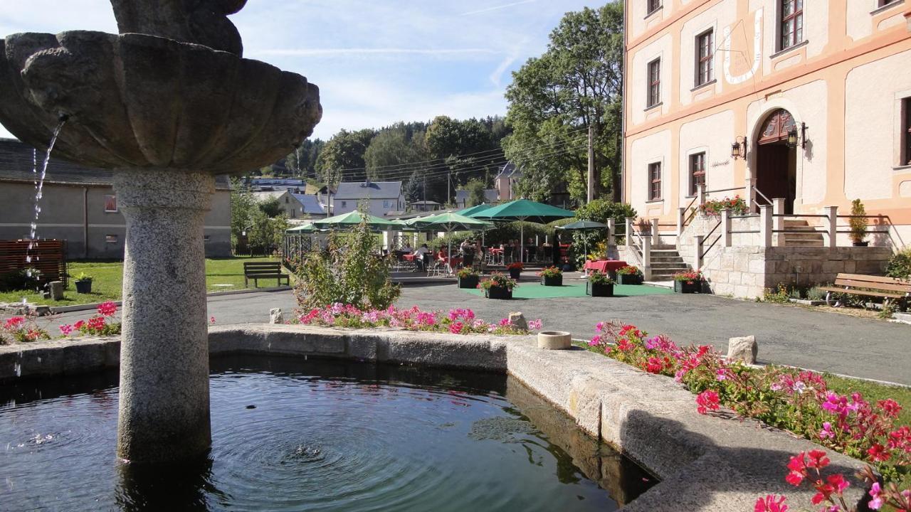 Hotel Garni Schloss Schoenberg Bad Brambach Eksteriør bilde