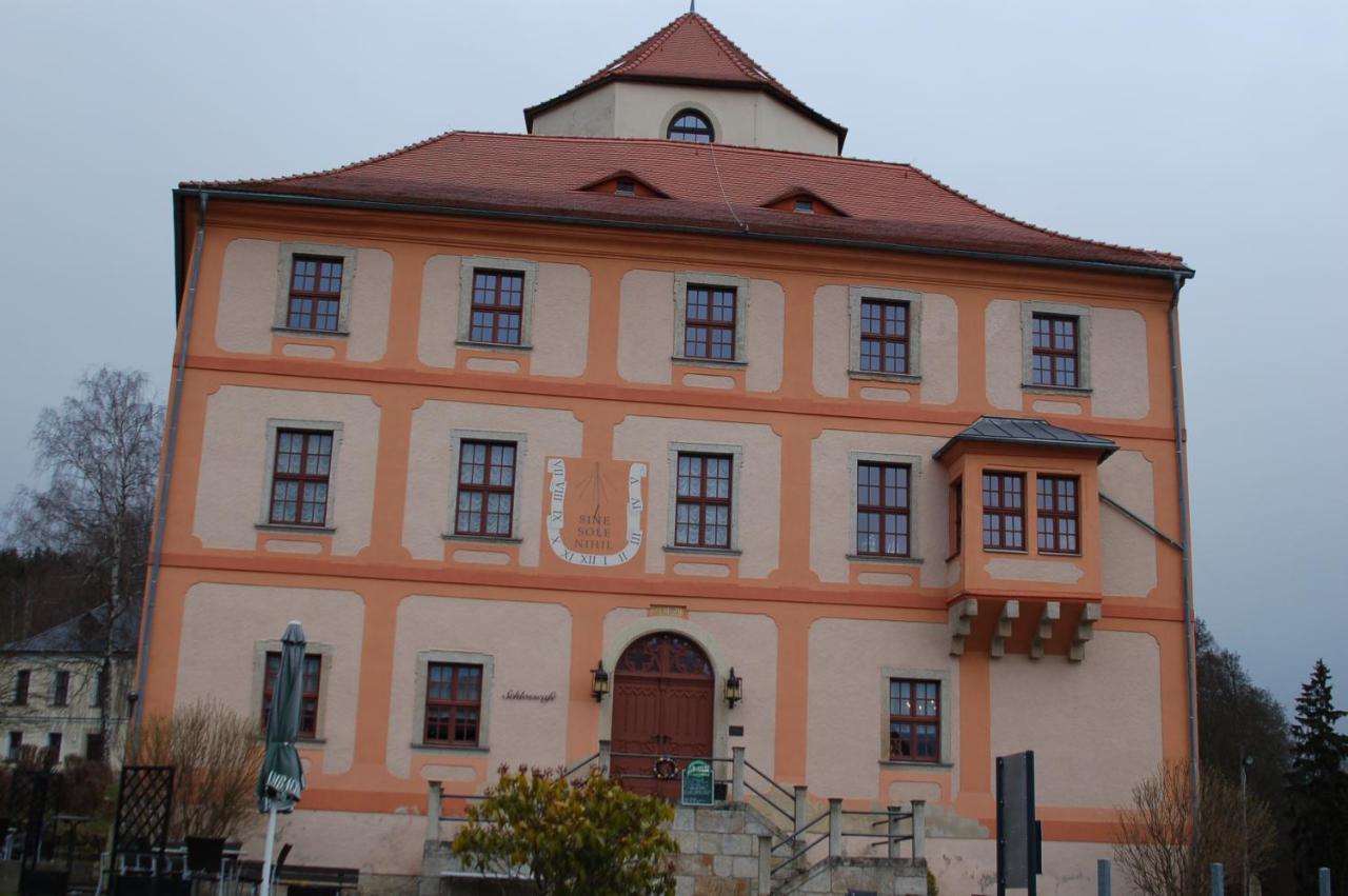 Hotel Garni Schloss Schoenberg Bad Brambach Eksteriør bilde
