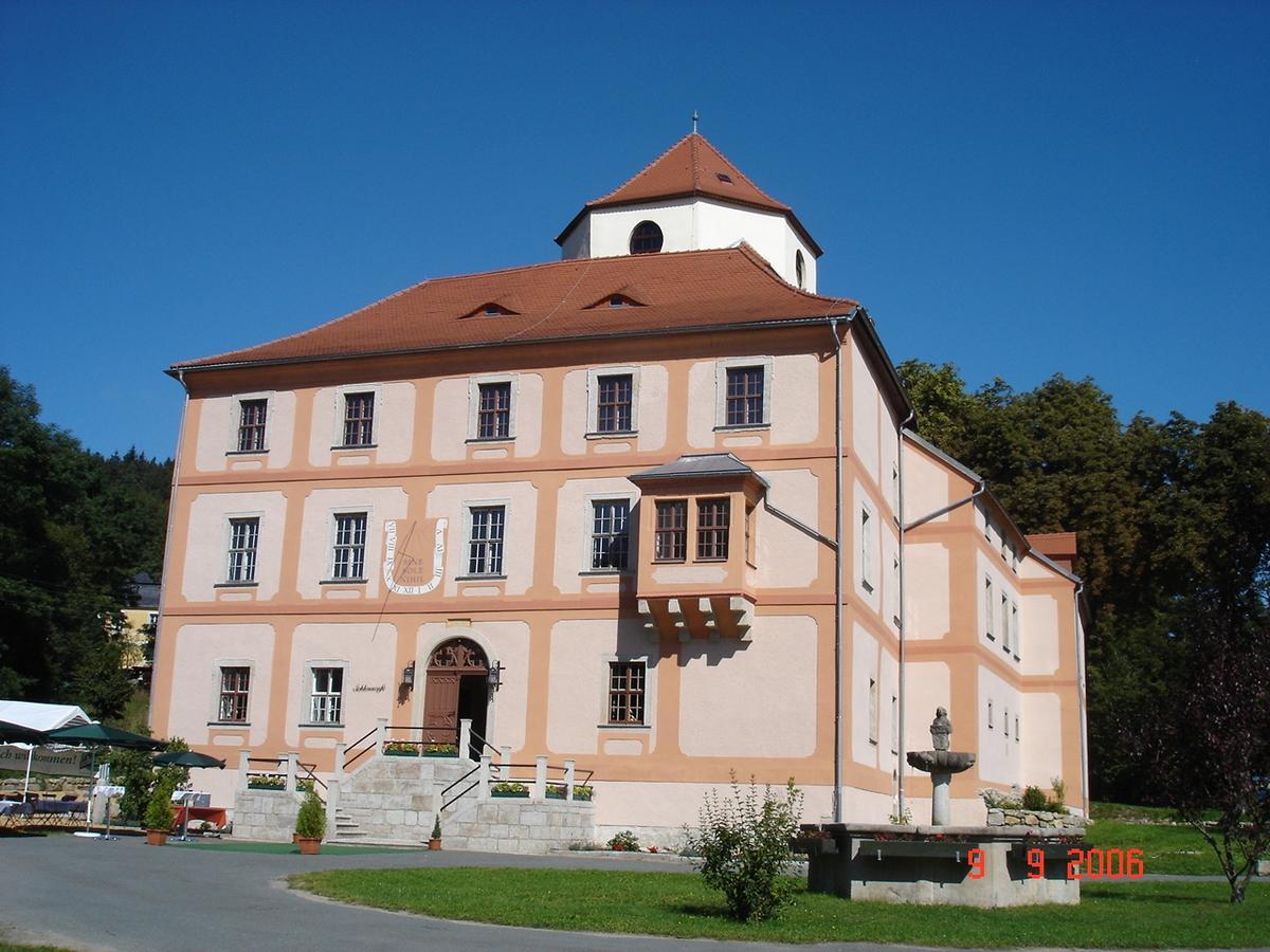Hotel Garni Schloss Schoenberg Bad Brambach Eksteriør bilde
