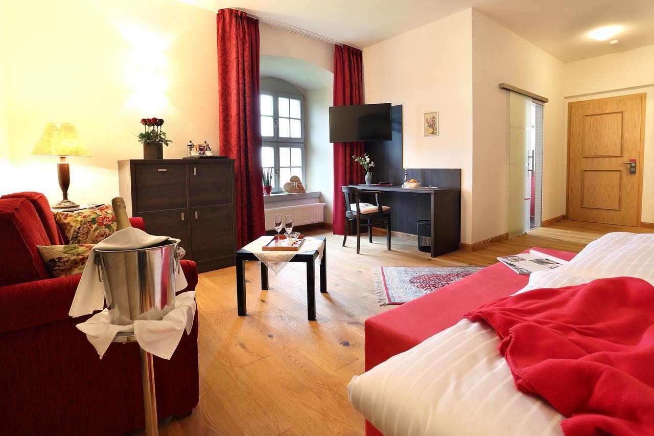 Hotel Garni Schloss Schoenberg Bad Brambach Eksteriør bilde